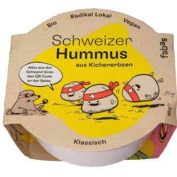Hummus Kichererbsencreme Schweiz Glutenfrei Bio, 150g