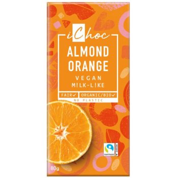 iChoc Almond Orange - Rice Choc Kakaozubereitung Bio, 80g
