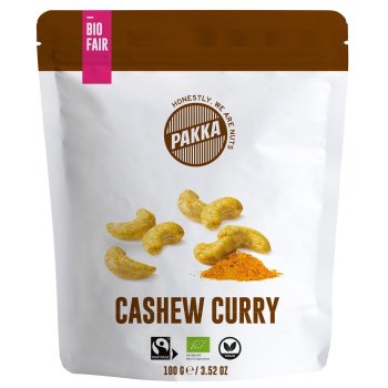 Cashew geröstet mit Curry Madras, Bio, 100g