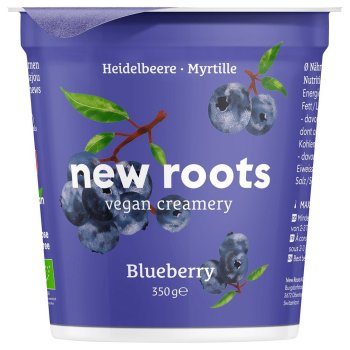 New Roots Vegane Alternative zu Joghurt - Heidelbeere Bio, 350g