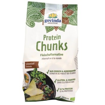 Protein Chunks Schnetzel grob Bio, 125g Protein Chunks Schnetzel grob Bio, 125g