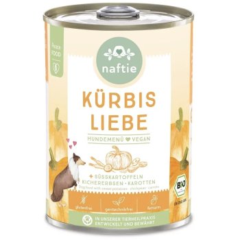 Nassfutter Kürbis Liebe+ Ergänzungsfuttermittel Bio, 400g