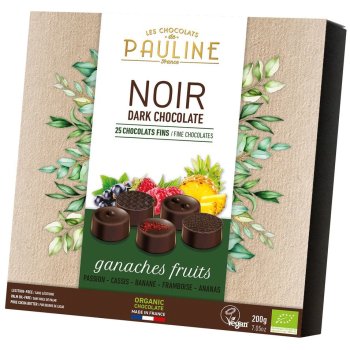 Frucht Pralinen mit Zartbitterschokolade Bio, 200g Frucht Pralinen mit Zartbitterschokolade Bio, 200g