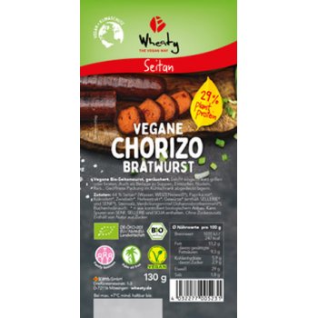 Sausage Vegan Chorizo Organic, 130g