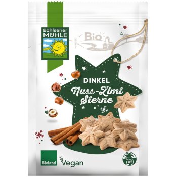 Dinkel Nuss Zimt Sterne Bio, 125g Dinkel Nuss Zimt Sterne Bio, 125g