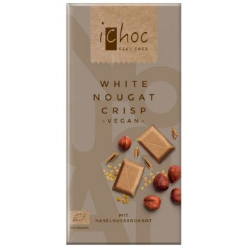 iChoc White Nougat Crisp - Rice Choc Kakaozubereitung Bio, 80g