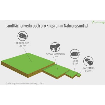 Postkarte: Landflächenverbrauch