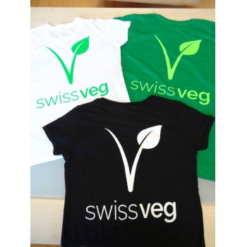 T-Shirt Swissveg schwarz SMALL