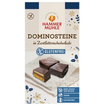 Dominosteine in Zartbitterschokolade Bio, 140g