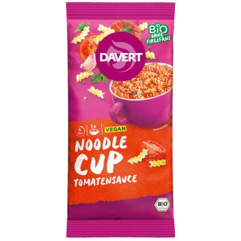 Davert Noodle-Cup Sauce Tomate Bio, 67g