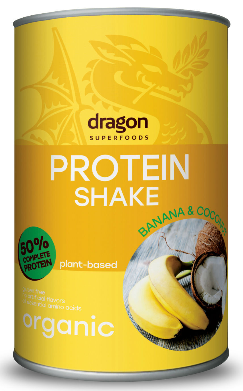 Protein Shake Bananen und Kokosnuss Dose Bio, 450g