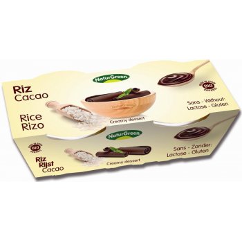 NaturGreen Reis Kakao Dessert Bio, 2x125g