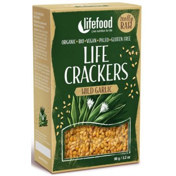 Cracker GF Life Crackers Bärlauch RAW Bio, 90g