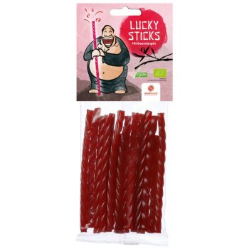 Fruchtgummi Lucky Sticks, Himbeere GF Bio, 75g