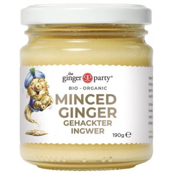 Ginger Party Ingwer gehackt Glas Bio, 190g