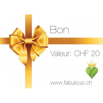 20.- Einkaufsgutschein für fabulous! Vegan Shop Schweiz