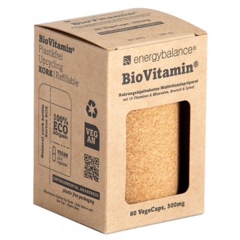 BioVitamin® Multivitamin zum Nachfüllen 500mg, 60 VegeCaps, Bio