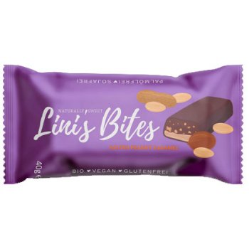 Riegel Lini's Bites Salted Peanut Caramel Bio, 40g