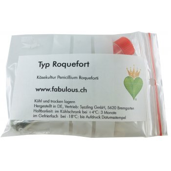 Käsekulturen Penicillium Roqueforti, Typ ROQUEFORT Vegan Käsekulturen Penicillium Roqueforti, Typ ROQUEFORT Vegan