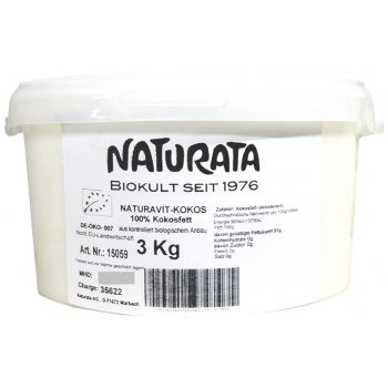 Kokosfett 100% Grossgebinde Eimer Bio, 3kg Kokosfett 100% Grossgebinde Eimer Bio, 3kg