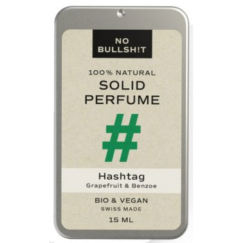 No Bullsh!t Solid Perfume Hashtag #plastikfrei, 15ml