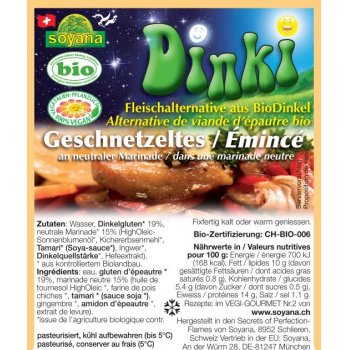 Dinki-Geschnetzeltes an NEUTRALER Marinade Gastropack Bio, 1kg