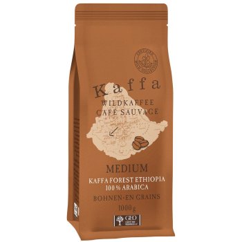 Kaffee Wildkaffee Kaffa Medium Bohnen Bio Fairtrade, 1kg