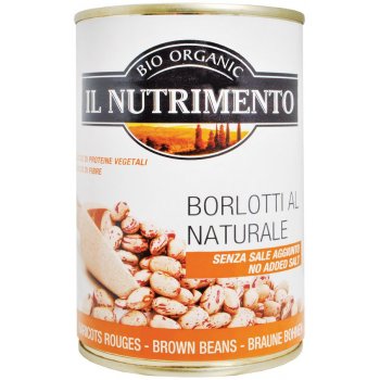 Bohnen Natur Borlotti ohne Salz Il Nutrimento Organic, 400g