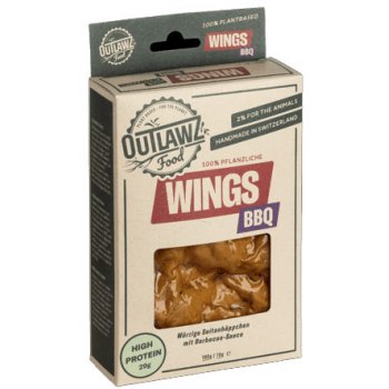 Outlawz Original Vegane Wings BBQ, 190g