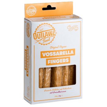 Outlawz Vegane Alternative zu Mozzarella Fingers "Vossarella Fingers", 230g