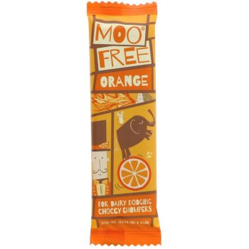 Moo Free Riegel Orange Vegan Glutenfrei, 20g