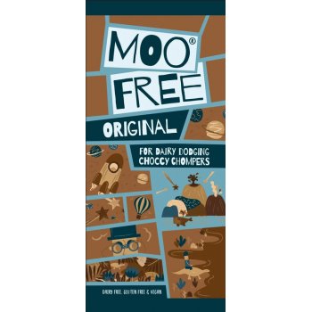Moo Free Original Tafel Alternative zu Milchschokolade Vegan Glutenfrei, 80g