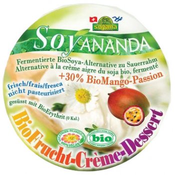 Soyananda Erythrit Crème-Dessert Mango ohne Zuckerzusatz, Bio, 200g