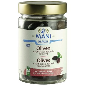 Oliven Kalamata Oliven OHNE STEIN al naturale Rohkost Bio, 175g