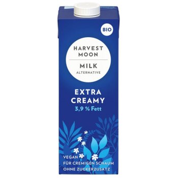Harvest Moon EXTRA CREAMY 3.9 % Fett Vegane Alternative zu Milch Bio, 1l