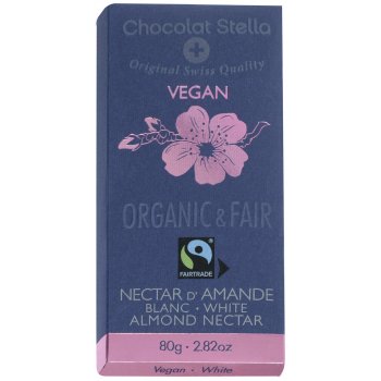 Stella Mandeln Vegane Alternative zu Weisser Schokolade Fair & Bio, 80g