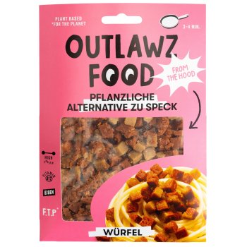 Vegane Alternative zu Speck Würfel, 110g Vegane Alternative zu Speck Würfel, 110g