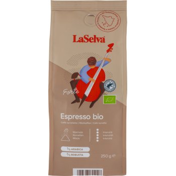 Kaffee LaSelva Espresso Forte Röstkaffee gemahlen Bio, 250g