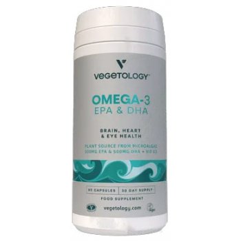 Vegan Omega-3 Capsules EPA & DHA Supplement, 60 Capsules