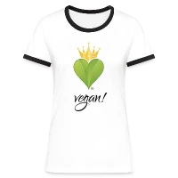 Frauen Kontrast-T-Shirt fabulous - vegan!