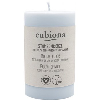 Candles Pillar Rapeseed Wax 5x8cm LIGHT BLUE, 1 piece Candles Pillar Rapeseed Wax 5x8cm LIGHT BLUE, 1 piece