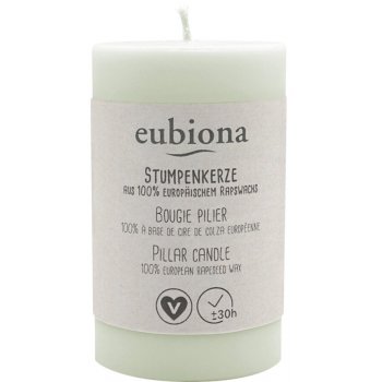 Candles Pillar Rapeseed Wax 5x8cm LIGHT GREEN, 1 piece Candles Pillar Rapeseed Wax 5x8cm LIGHT GREEN, 1 piece