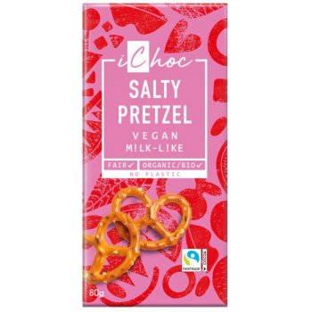 iChoc Salty Pretzel - Kakaobutter-Zubereitung Bio, 80g