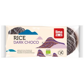 Rice Cakes Topped with Dark Chocolate Organic, 100g