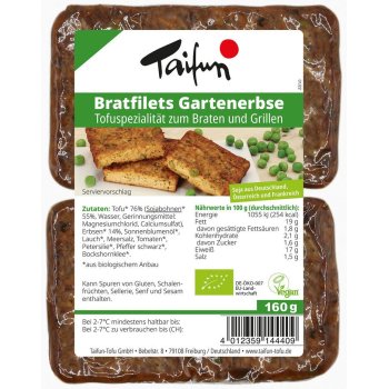 Tofu-Filets Garten Peas Organic, 160g