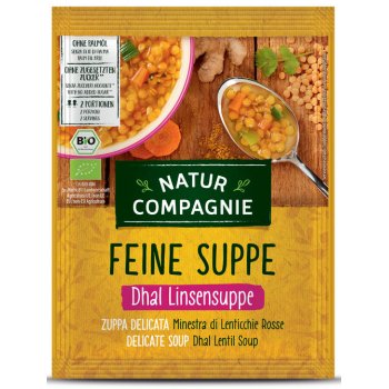 *DISCOUNT: BBD 17.04.23* Soup Natur Compagnie Dahl Indian Lentil Soup Organic, 60g