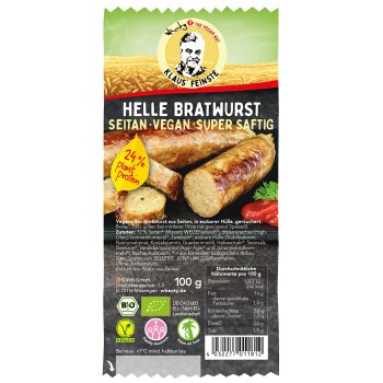 Klaus' Feinste Griller Sausage Organic, 100g