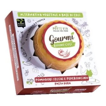 Gourmi Tomato/Peperocino Vegan Alternative to Hard Cheese, 200g