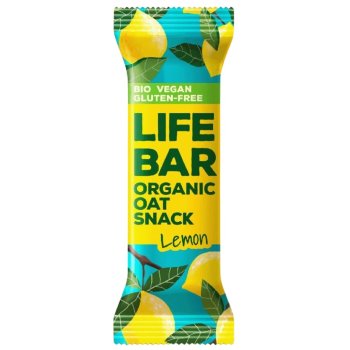 Lifebar Energy Bar Oat Snack Lemon Organic, 40g