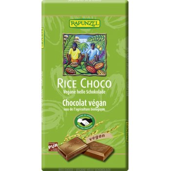 Rapunzel Rice Choco vegan light chocolate couverture organic, 100g